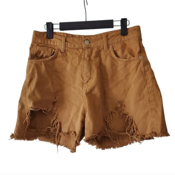FREE WITH PURCHASE: Medium Shorts - Burnt Orange - Denim - Picture 1 of 6